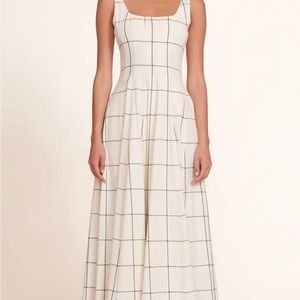 Staud Wells Maxi Dress Windowpane 6